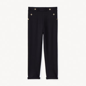 Pantalon effet pont en milano doublé fille 