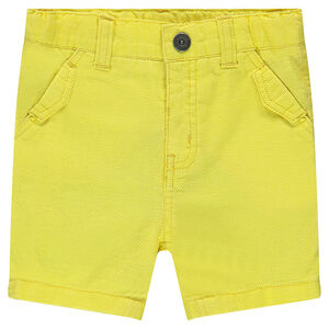 Bermuda en coton nid d'abeille surteint 