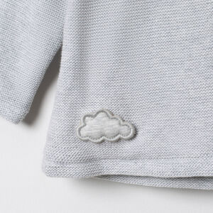 Gilet en tricot à capuche en coton doublé jersey 