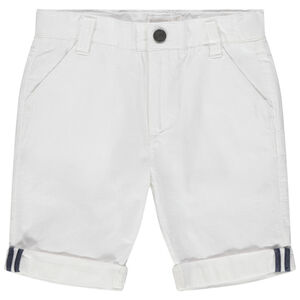 Bermuda uni en toile à poches italiennes 