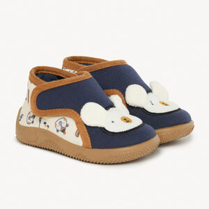 Chaussons bottillons patch brodé ours et oreilles en relief garçon 