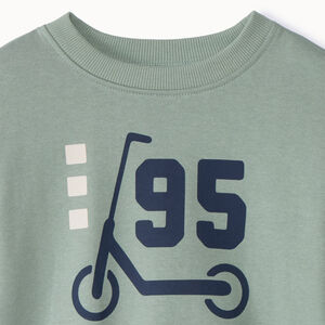Sweat molleton oversize printé pour bébé garçon 