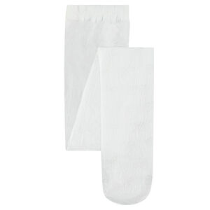 Collant fin uni blanc 