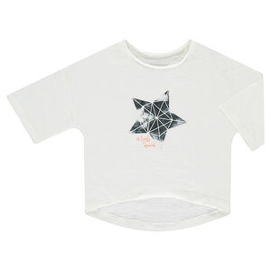 Tee-shirt manches courtes en jersey avec étoile printée 