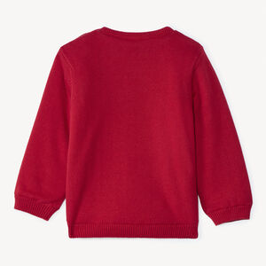 Pull de Noël en tricot doublé sherpa pour bébé garçon 