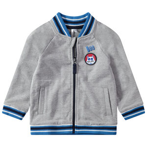 Gilet en molleton avec badge monstre et finitions rayées 