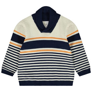 Pull en tricot à rayures pour bébé garçon 
