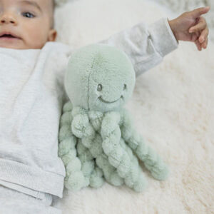 Peluche pieuvre poils courts Vert Pastel 