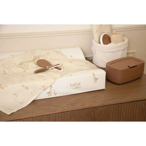 Lingette tetra 110 x 110 cm Dear Goose Ecru 
