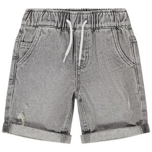Bermuda en denim effet used garçon 