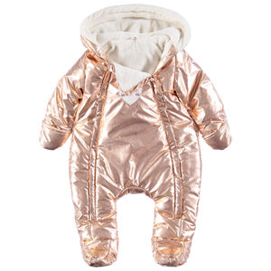 Combi-pilote doublée sherpa effet métal rose 