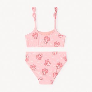 Maillot de bain 2 pièces Minnie (Disney) à nœuds fantaisie fille 