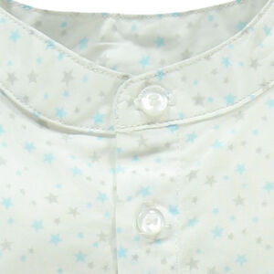 Chemise imprimée étoiles col mao  