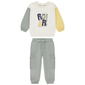 Ensemble jogging molleton effet color block pour bébé garçon 