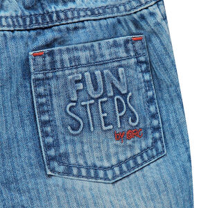 Jeans souple en denim léger avec taille élastiquée 