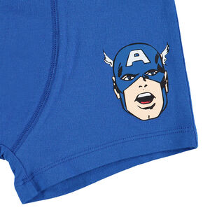 Junior - Boxer en coton avec prints Marvel Captain America 