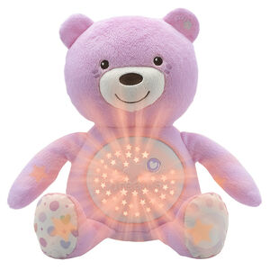 Ourson projecteur First Dreams Baby Bear - Rose 