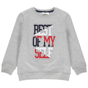 Sweat en molleton avec inscription esprit campus 