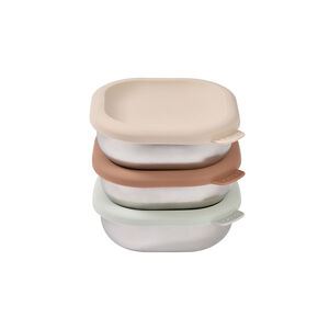 Set de 3 boîtes multi-usage en inox Natural 