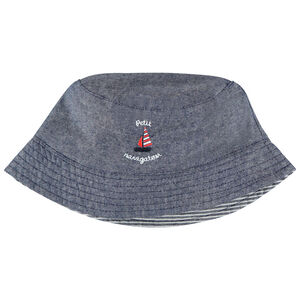 Bob en chambray avec bateau brodé 