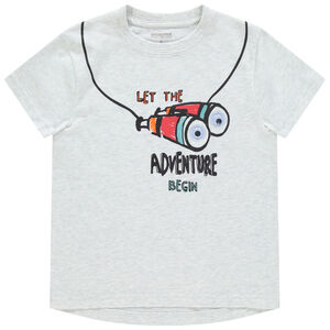 T-shirt manches courtes print jumelles ludiques 