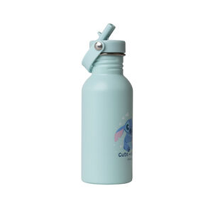 Gourde en inox avec paille 500ml Stitch Disney bleu 