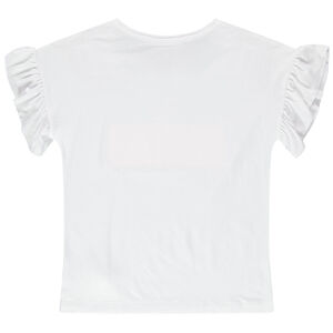 Junior - T-shirt manches courtes en jersey avec message printé 