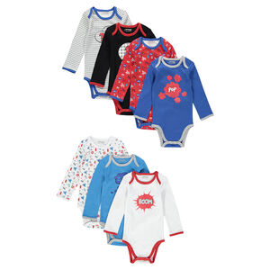 Lot de 7 bodies manches longues assortis  