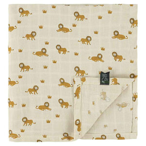 Lange tétra mousseline 110x110cm Lively Lion 1pc 