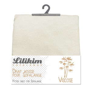 Drap housse en viscose pour matelas à langer Sofalange – Crème 