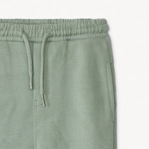 Pantalon de jogging uni en maille piquée pour bébé garçon 