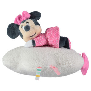 Peluche musicale Disney Minnie en velours et sherpa 