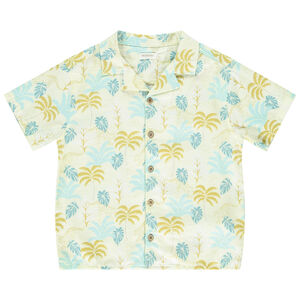 Chemise manches courtes imprimé palmiers garçon 