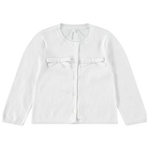 Gilet en tricot avec noeuds plats ton sur ton 