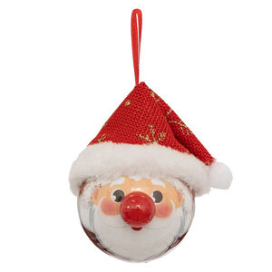 Boule de Noël 6,5cm Père Noël 