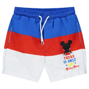 Short de bain tricolore Disney print Mickey 