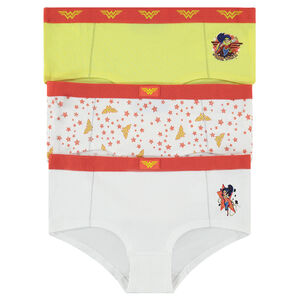 Lot de 3 boxers en coton print Wonder Woman 