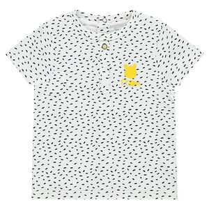 Tee-shirt manches courtes en jersey imprimé all-over avec print Disney Winnie l'Ourson  