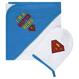 Set de bain avec gant de toilette Warner Superman 
