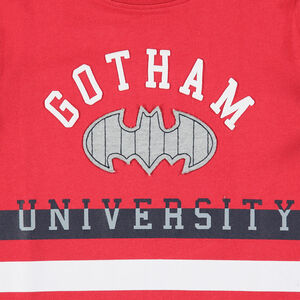 Ensemble avec t-shirt à  logo Batman et bermuda brodé 