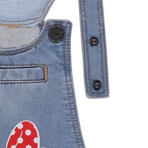 Salopette short en molleton effet jeans Disney print Minnie 