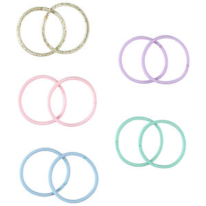 Lot de 6 barrettes + 10 élastiques fille 