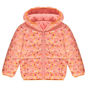 Doudoune fine réversible à capuche 