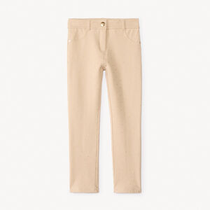 Pantalon skinny imprimé pois pailletés fille 