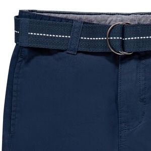 Bermuda uni en toile à ceinture amovible 