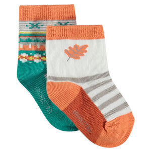 Chaussettes assorties avec motifs jacquard 