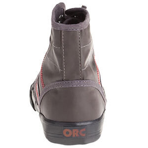 Baskets montantes à lacets et surpiqûres 