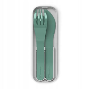 Set de 3 couverts en plastique PLA Green 