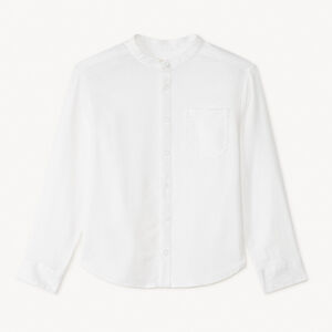Chemise manches longues à col mao garçon 
