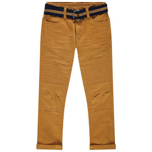 Pantalon en toile surteint à ceinture amovible 